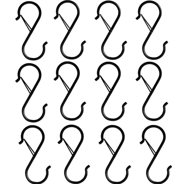 12PCS Heavy Duty S Hooks, Hangers Hooks, S Shaped Hanging
