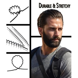 CeeGlow 3 Set Zig Zag Plastic Sharks Tooth Hair Comb Headband Hoop for Women Men, 90s Zigzag Headband Hair Accessories (Black, 5.5 inch)