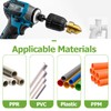 Bestgle 3 Pcs PPR Lifting Step Drill Bits, 1/4" Hex