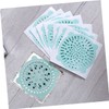 SEWACC Toilet Drain Hole Filtering Sticker Set 20pcs Anti-Blocking Hair