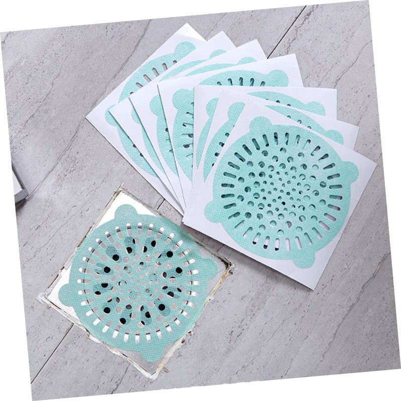 SEWACC Toilet Drain Hole Filtering Sticker Set 20pcs Anti-Blocking Hair