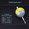 Oudtinx Digital Dial Indicator Electronic Dial Test Gauge 0.01mm/0.0005inch, 0-12.7mm，IP54