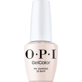 OPI GelColor, Soft Beige Opaque Shimmer Gel Nail Polish, Up to 3 Weeks of Wear & Self-Correcting Formula, My Vampire is Buff, 0.5 fl oz