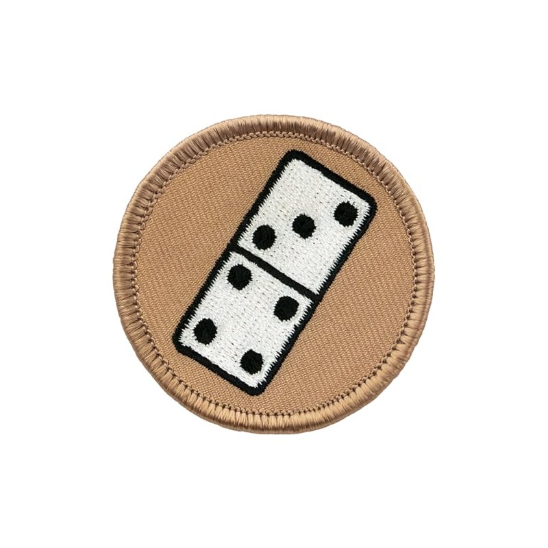 Domino Patrol Patch - 2" Diameter Round Embroidered Patch (Sew-on)