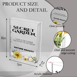 Acrylic Book Vase for Home Decor - Book Shaped Vase - Clear Book Shape Artistic Irregular Transparent Vase - Modern Decorative Vase for Home, Office, Bedroom, Living Room, Dining Table