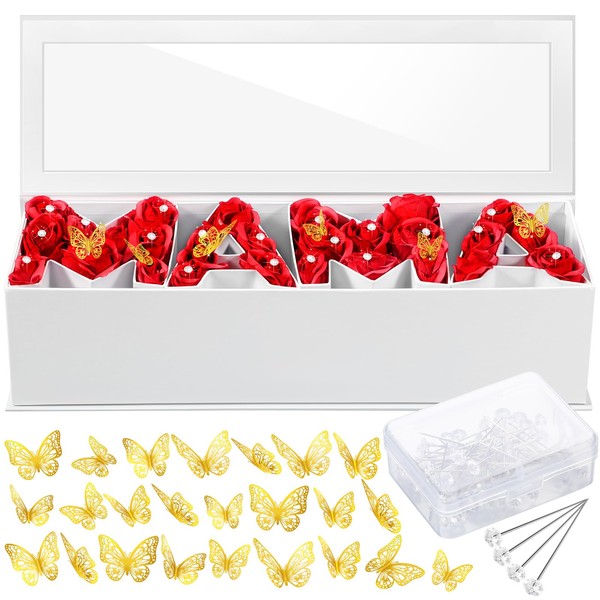 Ireer Mother's Day Mama Empty Flower Gift Box Cardboard Letter