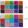 3D Illusion Miracle Acrylic Beads 10 mm / 25pcs (White)