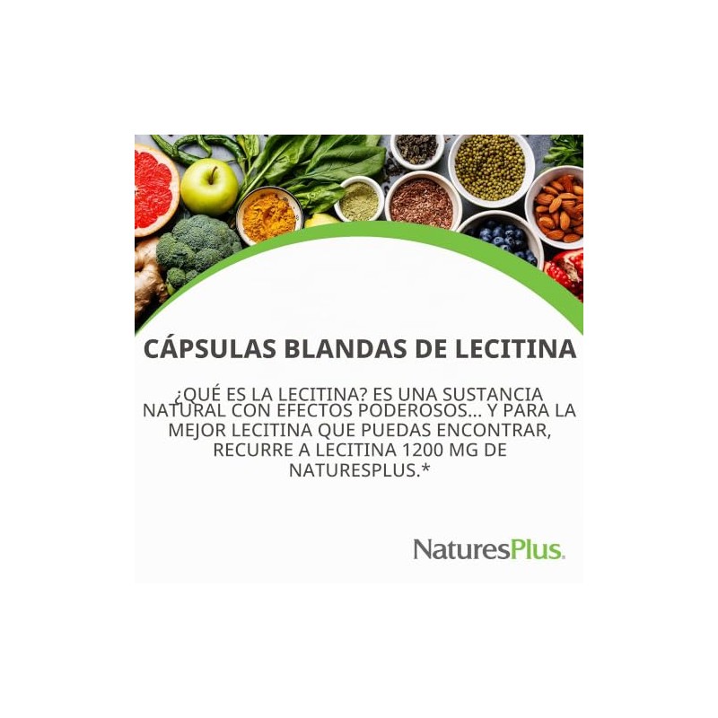 Lecithin 1,200mg Nature's Plus 90 Softgel by