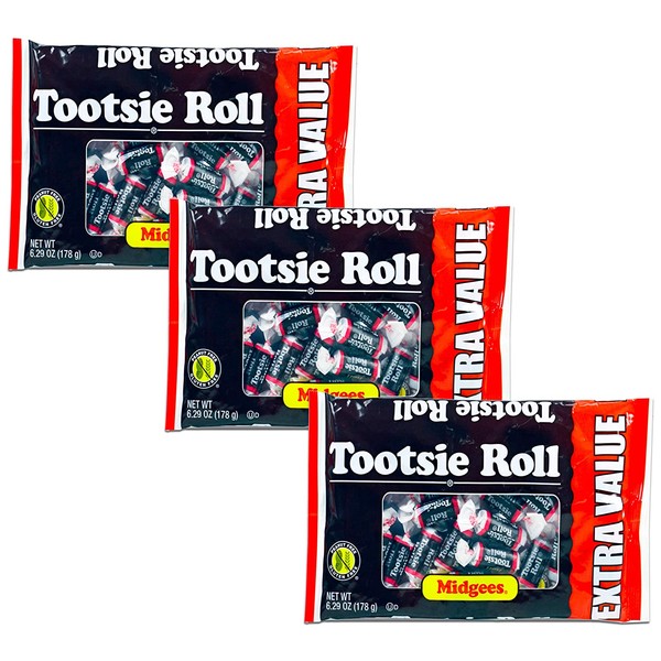 Tootsie Roll Midgees 6.29 Oz (Pack of 3)
