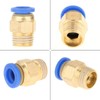 TOPINCN 10Pcs Pneumatic Quick Connector Air Fittings Adapter 8Mm Diameter