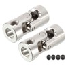sourcing map 2pcs 6mm to 6mm Inner Dia Rotatable Universal