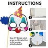 2 Sets Clown Photo Props Circus Hand Mask Handheld Photo
