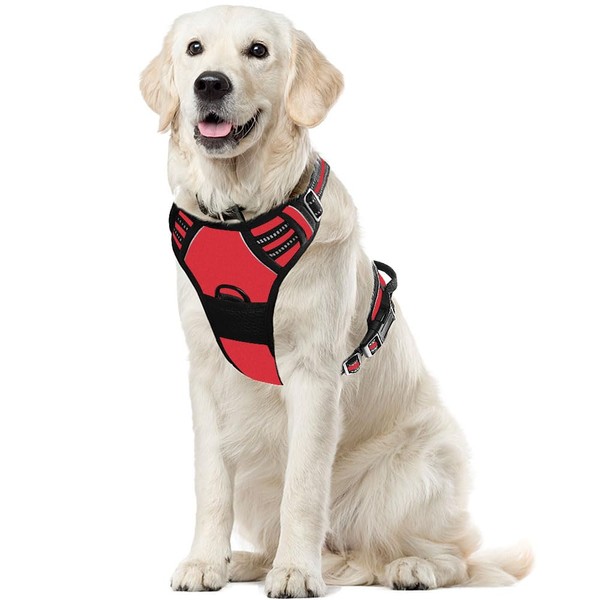 Voarge Dog Harness for Large Dogs, Anti-Pull Dog Harness with