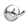 WENKO Duo Cuba Wall Hook Shiny - Towel Hook, Clothes