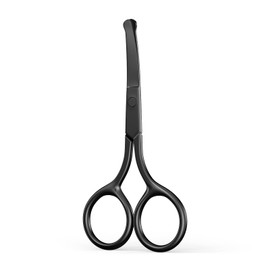 Tijeras de cejas mejoradas, tijeras pequeñas, tijeras de pelo de nariz, diseño de punta redonda, no dañan la cavidad nasal. Tijeras profesionales de aseo para cabello, pestañas, nariz, cejas, bigote