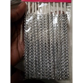 SUNNY SIDE UP BAKERY Silver Rhinestone BLING Pop Sticks PT1
