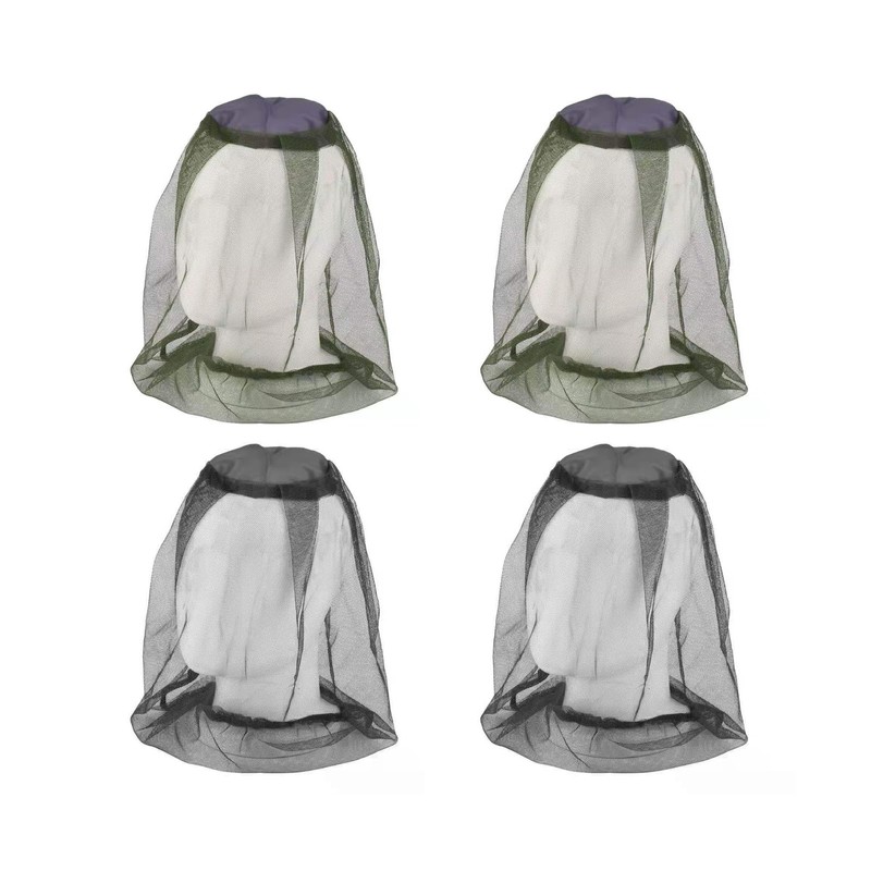 Zodaqian 4 Pack Mosquito Net Head Cover, Lightweight Fly Nets
