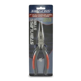 Hi-Seas Alicates de Punta Larga de Acero Inoxidable, Plateado/Gris, 8 Inch Length