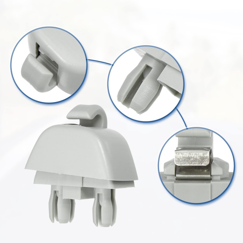X AUTOHAUX Pack of 2 Car Plastic Sun Visor Hook
