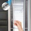 6 Pack Blind Wand with Metal Hook, 12 Inch White
