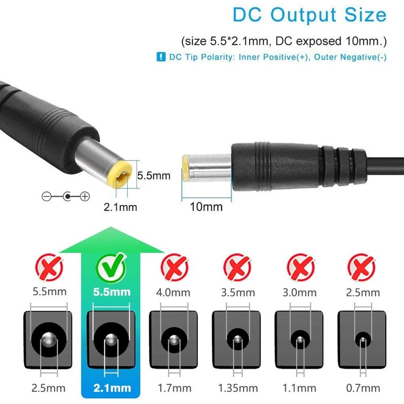 12V 5A Power Supply for LED Strip Lights, 60W Power