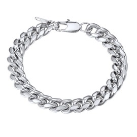 PROSTEEL Bracelet for Men Chain Chunky Cuban Link Chains Man Jewelry Stainless Steel Mens Bracelet