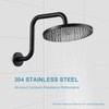 OFFO Shower Head Extension Arm 13 in, S Shaped High