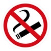 11 x Stickers Smoking Prohibited (5 cm - Round) -
