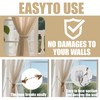6 Pcs Braided Boho Curtain Tiebacks,Jute Rope Rustic Curtain Tie