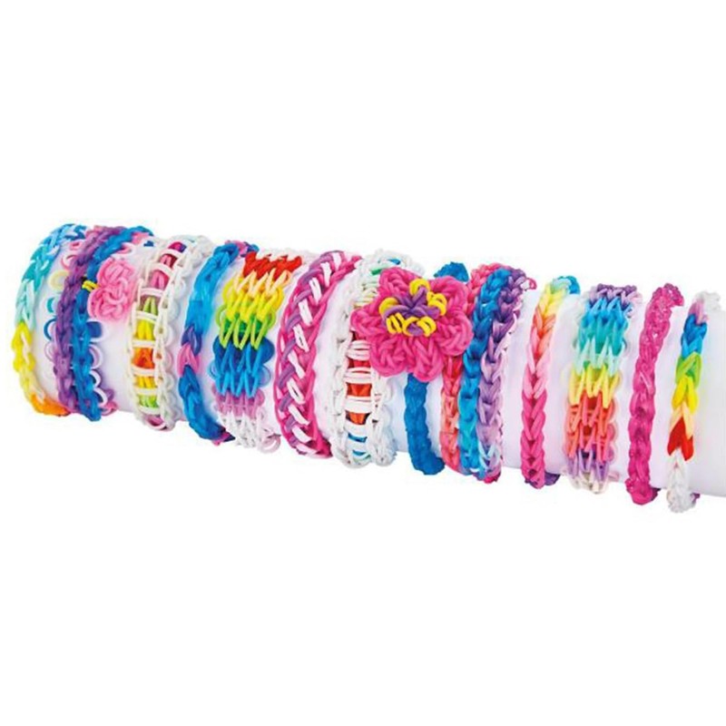 300 Purple Loom Bands Refill Pack with Hook Tool and