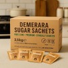 Brown Demerara Sugar Sachets – Individually Wrapped Pure Cane Portions,