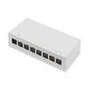 DIGITUS Desktop Modular Patch Panel Shielded 8 Port Light Grey