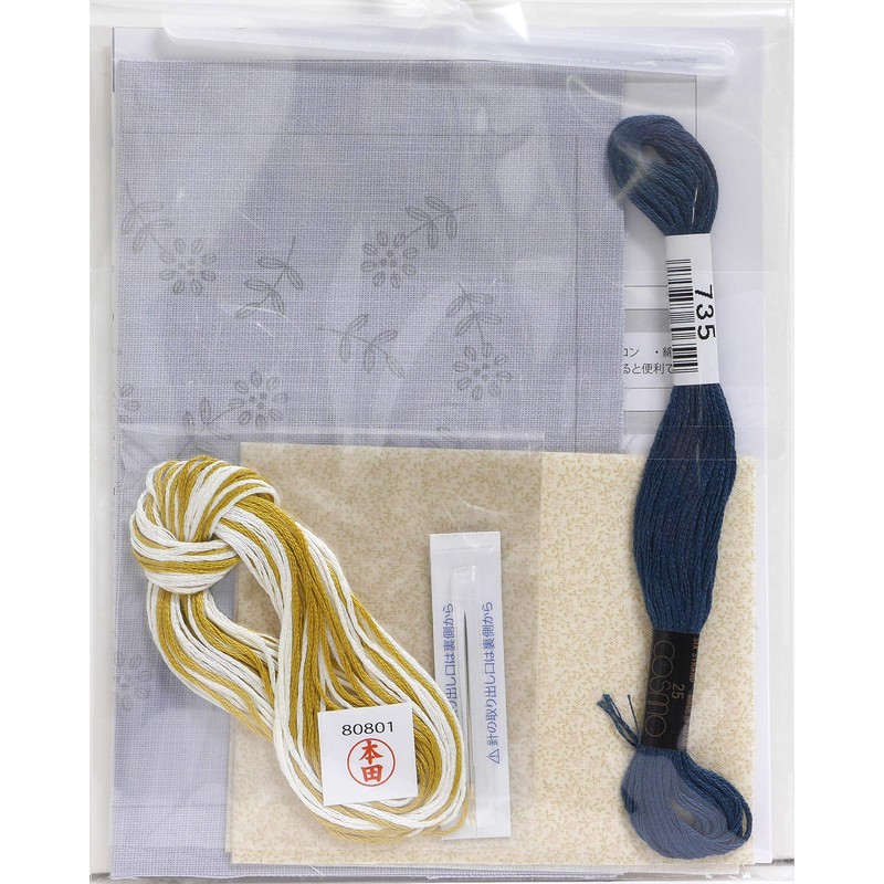 LECIEN Embroidery Kit Botanical Embroidery Series Daisy Tissue Case 843