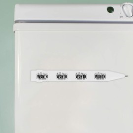 Azeeda 'Kennen Sie Ihren Wert, dann fügen Sie Steuern hinzu. Lustiger Text ' Flacher Magnetstift (MP00027721)