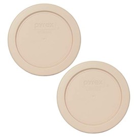 Pyrex 7202-PC 1-Cup Blush Food Storage Replacement Lid (2-Pack) - Made in USA