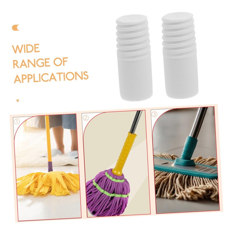 Ipetboom 20pcs Threaded Mop Rod Replacement Adapter Durable Extension Pole