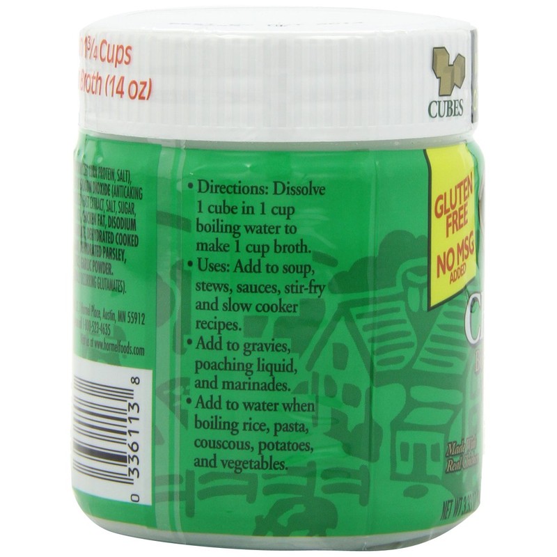 Herbox Bouillon Cubes Chicken 25 cubes, 3.33-Ounce (Pack of 6)