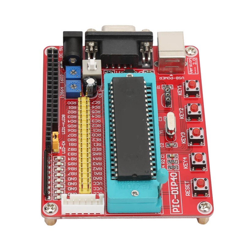 Learning Board PIC16F877A Microcontroller Development Board with RS232 Interface