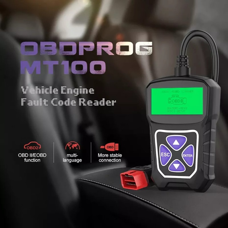 OBDPROG Automotive Diagnostic Scanner OBD2 Car Check Engine Light EOBD
