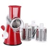 Ourokhome Vegetable Mandoline Slicer Chopper- Rotary Cheese Grater with 3