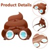 Funny Sunglasses, 1 Pcs Party Glasses Poop Shape, Novelty Party