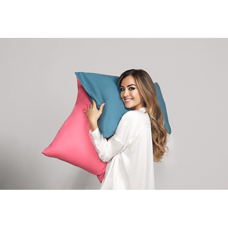 Zer0bed, Pair of Pillowcases in Cotton, 52 x 80 cm,