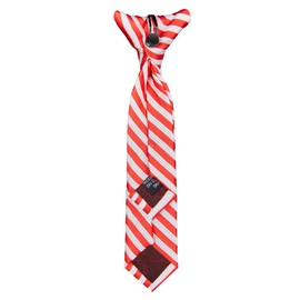 Jacob Alexander Baby Infant Candy Cane Red White Stripe 8 inch Clip-On Neck Tie