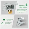 Wmebee Wall Mount Butterfly Latch 1-3/8" to 1-5/8", Gate Fork