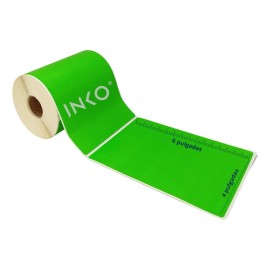 Etiquetas Térmicas Directas Rollo Con 200 Etiquetas 4x6 In Verde Limón
