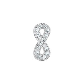 Thomas Sabo H2216 Single Infinity Stud Earrings 925 Sterling Silver, Silver, Cubic Zirconia
