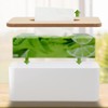 Tissue Box with Bamboo Lid, Tissue Box Holder, Rectangular Tissue
