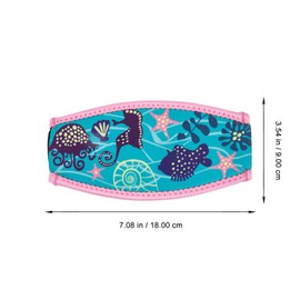 Artibetter 2pcs Diving Mask Snorkel Mask Strap Dive Mask Wrapping Strap Scuba Mask Dive Masks Cover Swimming Headband Swim Strap Covers Adult Snorkel Swimming Supplies Belt Cover Tab Neoprene