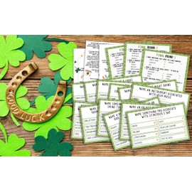 St. Patrick's Day Friendly Feud Quiz, St. Patrick's Day Party Game, Family Activity, Feud Trivia Quiz, Holiday Games for Adults Coworkers Groups St. Patrick's Day Party Supplies-01
