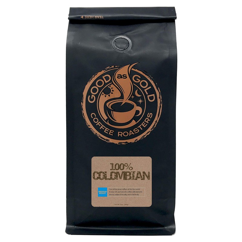 Colombian Supremo Coffee, Medium Roast, 12 Ounce Bag, Whole Bean